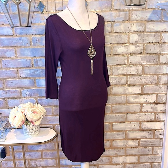 Victoria’s Secret Purple Dress w/ Plunging Back, Size M. - Picture 4 of 11